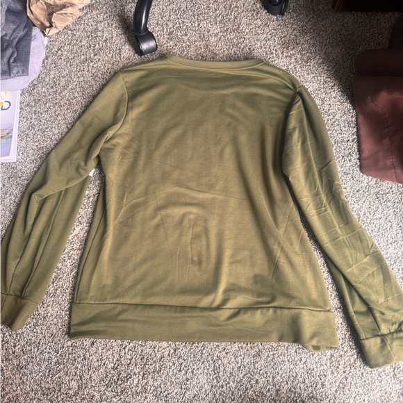 Olive Green Way Maker light women’s Sweatshirt - Picture 5 of 5
